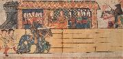 Henry VIII jousting before Catherine of Aragon and her ladies at the tournament on 12 February unknow artist